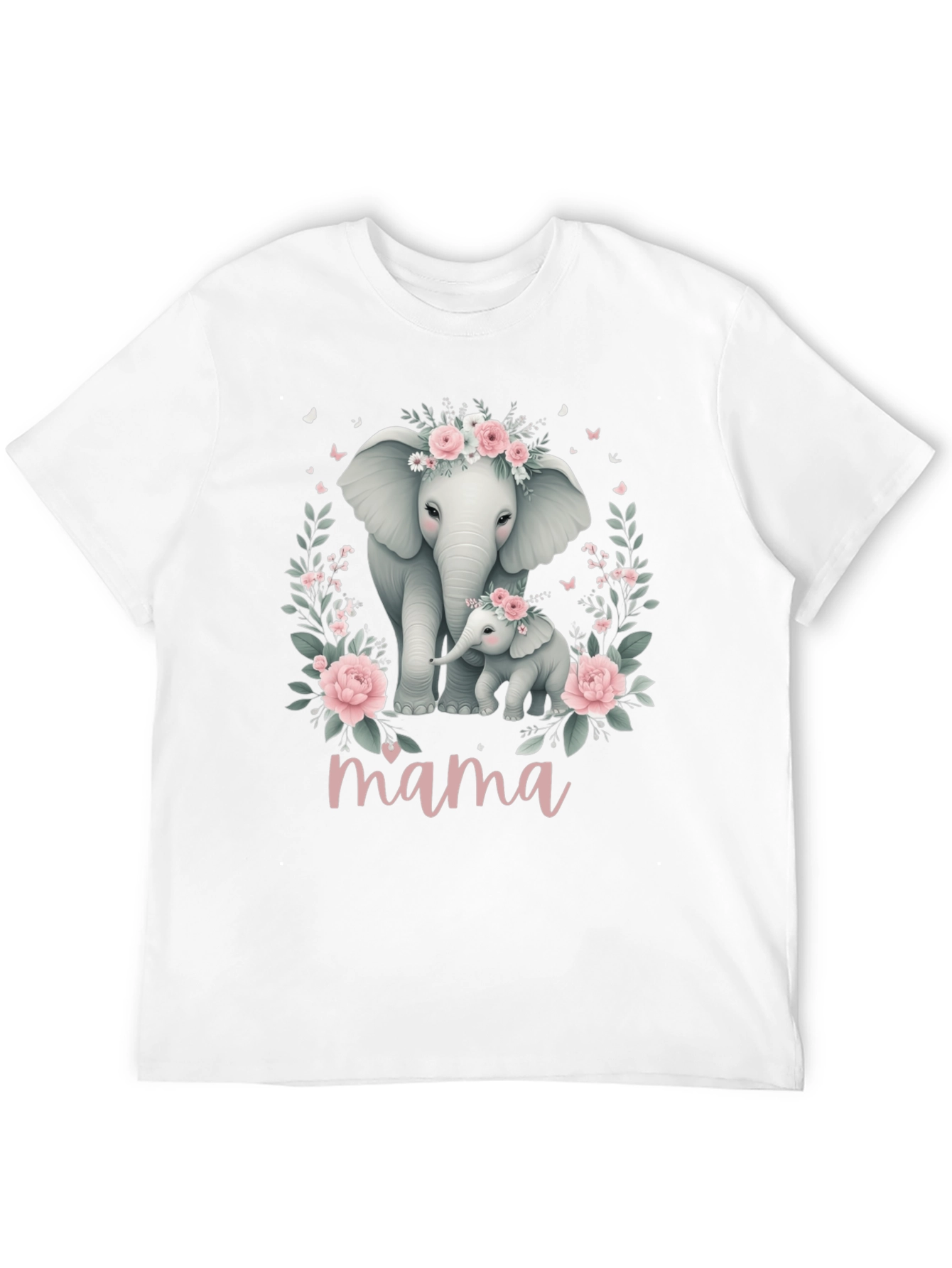 Mama Elephant Floral Tee
