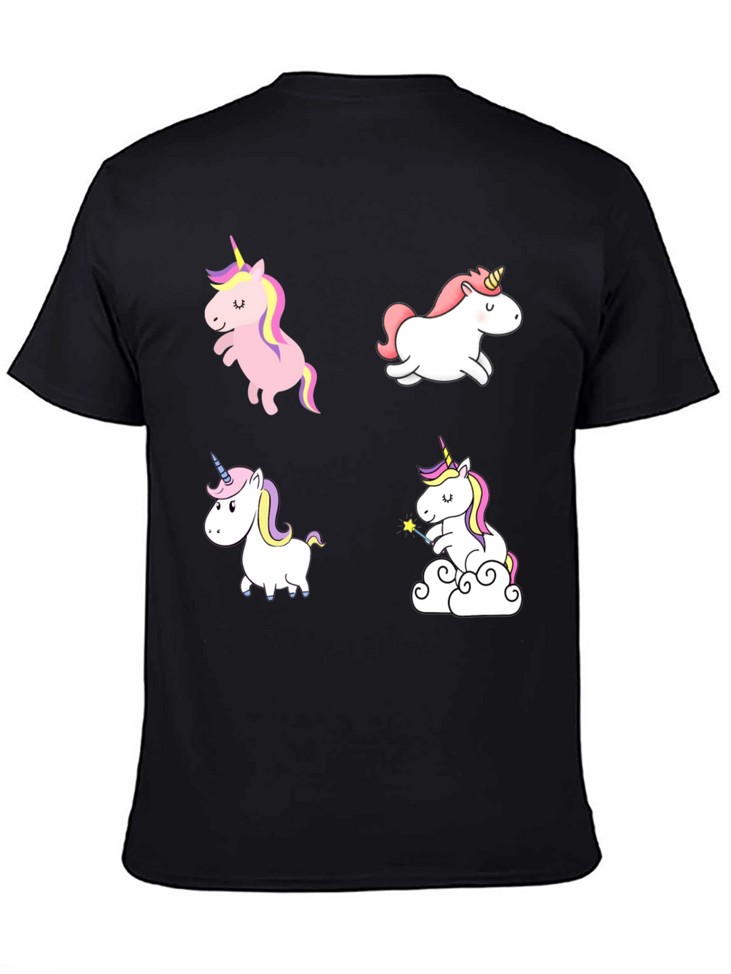 Unicorn T-Shirt - Cute Cartoon Design