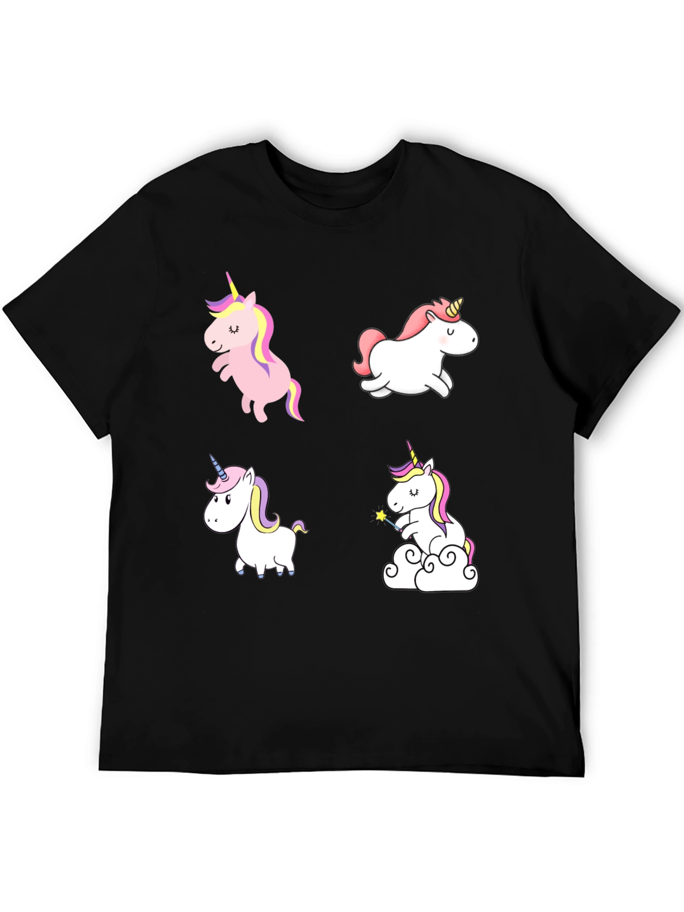 Unicorn T-Shirt - Cute Cartoon Design