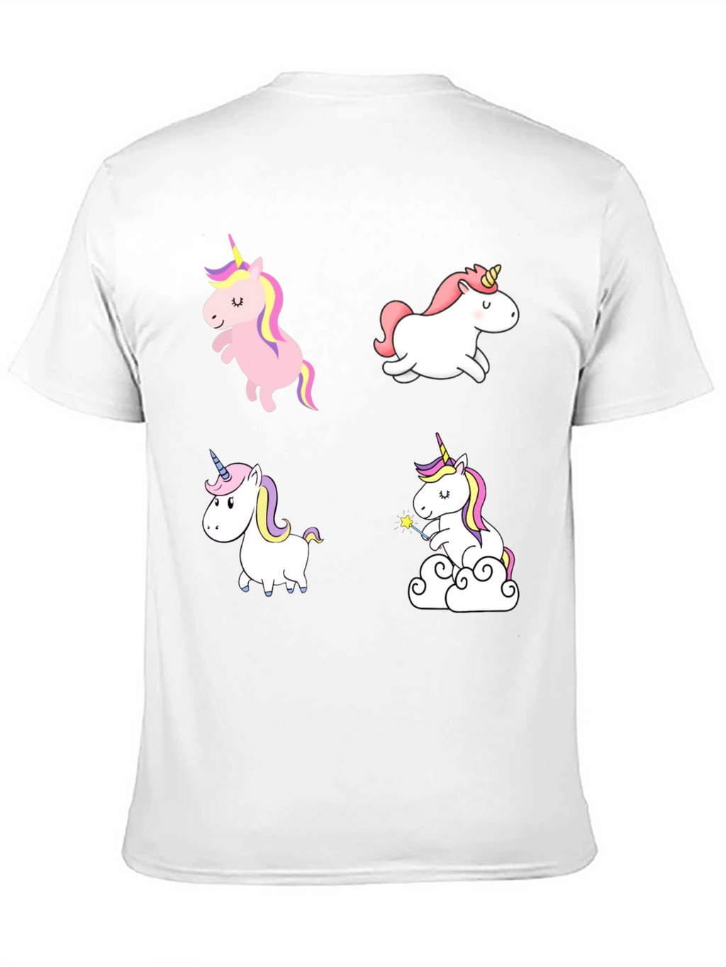 Unicorn T-Shirt - Cute Cartoon Design
