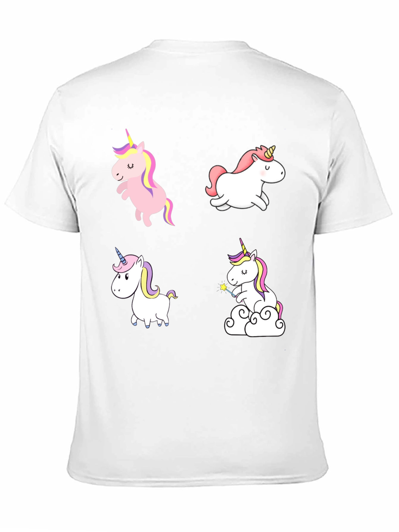 Unicorn T-Shirt - Cute Cartoon Design