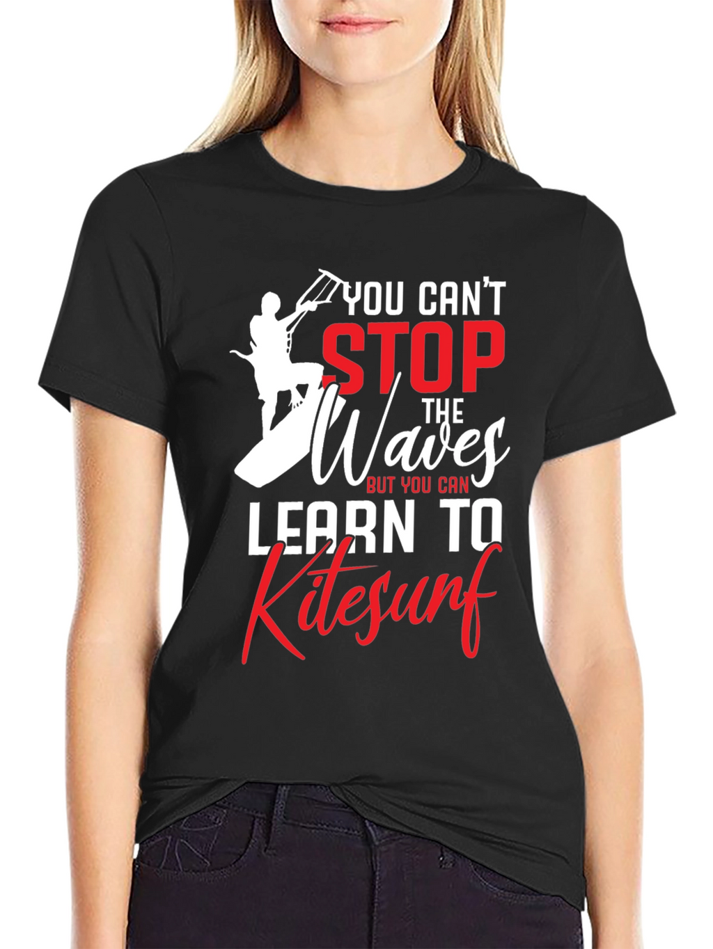 Kitesurf Graphic T-Shirt - You Cant Stop the Waves