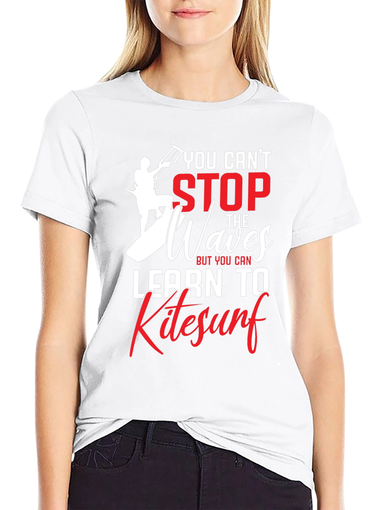 Kitesurf Graphic T-Shirt - You Cant Stop the Waves