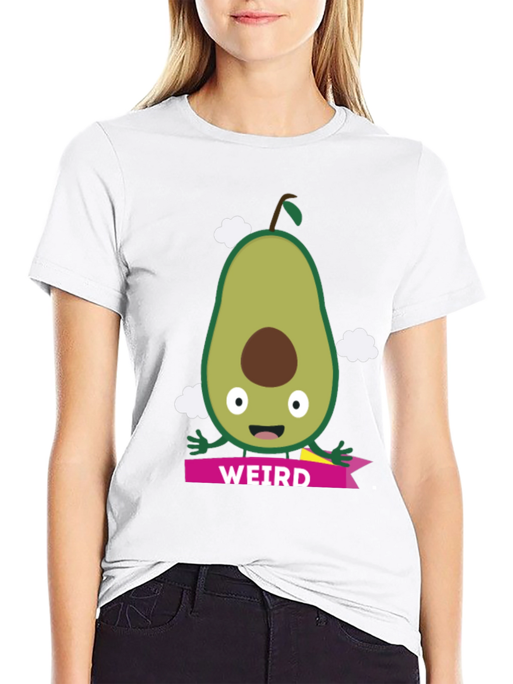 Weird Avocado Graphic Tee - Unisex Black T-Shirt