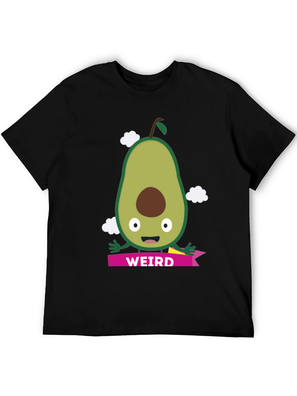 Weird Avocado Graphic Tee - Unisex Black T-Shirt