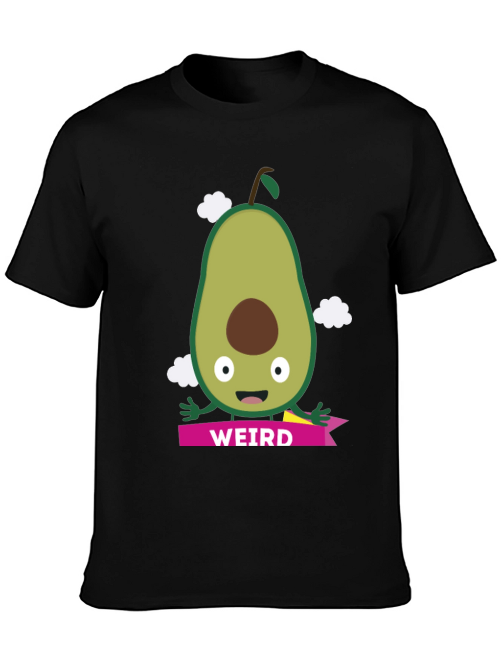 Weird Avocado Graphic Tee - Unisex Black T-Shirt