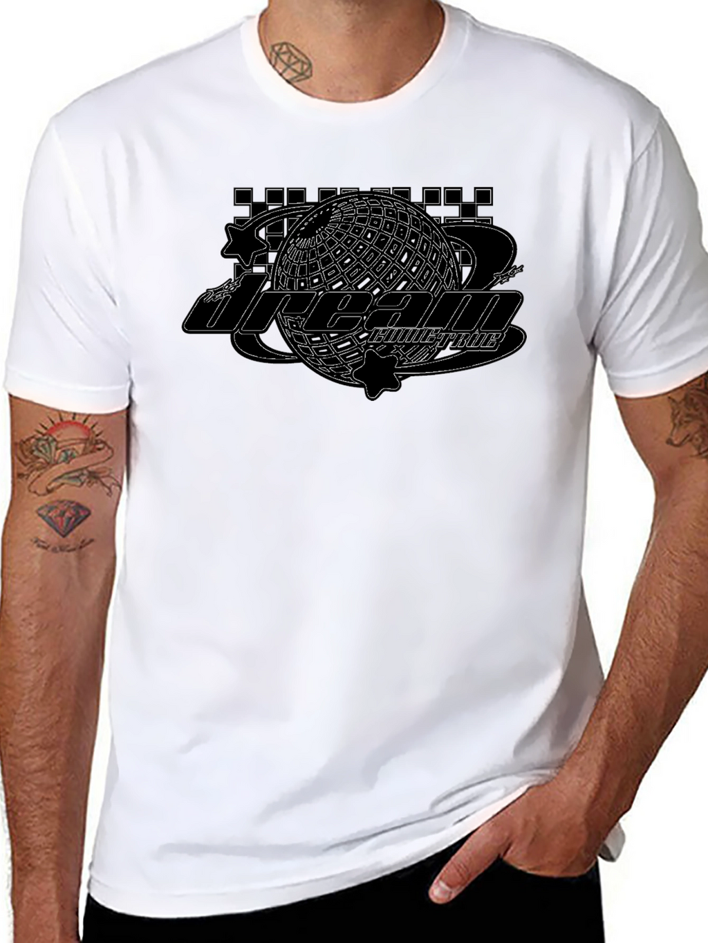 Dream Come True Graphic Black T-Shirt