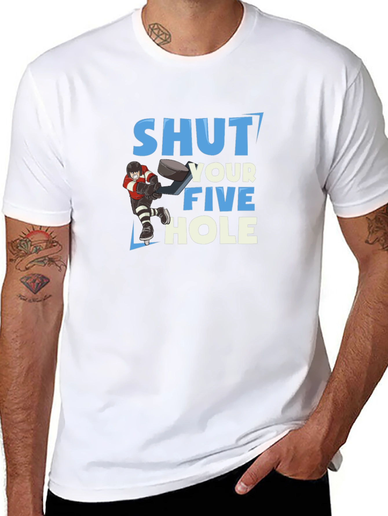Shut Your Five Hole Hockey T-Shirt