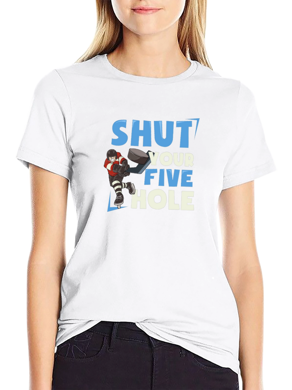 Shut Your Five Hole Hockey T-Shirt