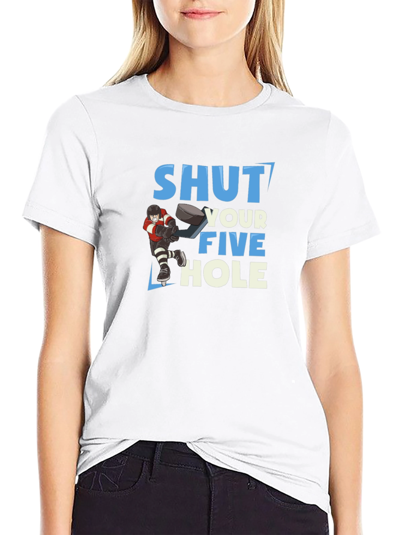 Shut Your Five Hole Hockey T-Shirt