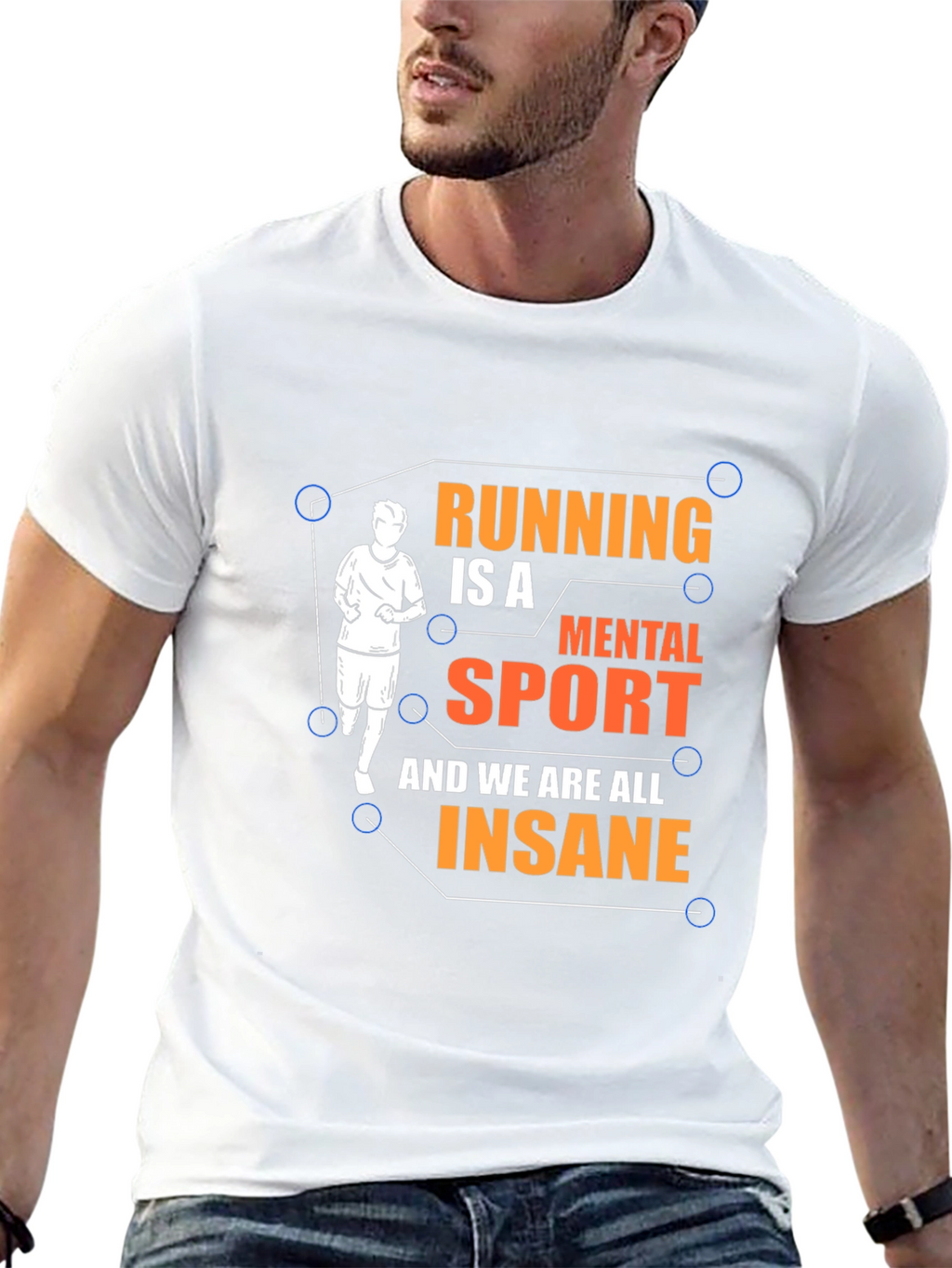 Running is a Mental Sport Graphic Tee