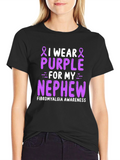 I Wear Purple For My Nephew T-Shirt
