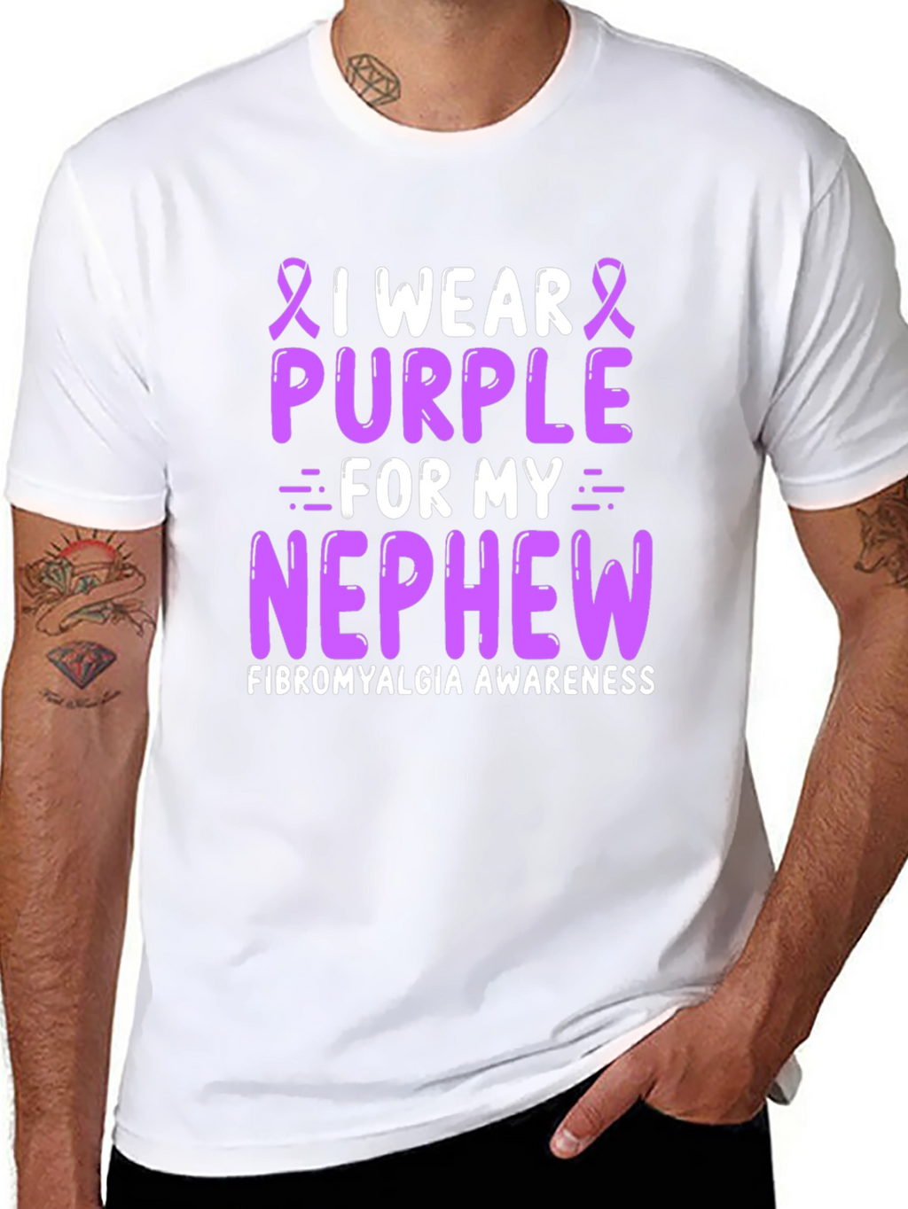 I Wear Purple For My Nephew T-Shirt