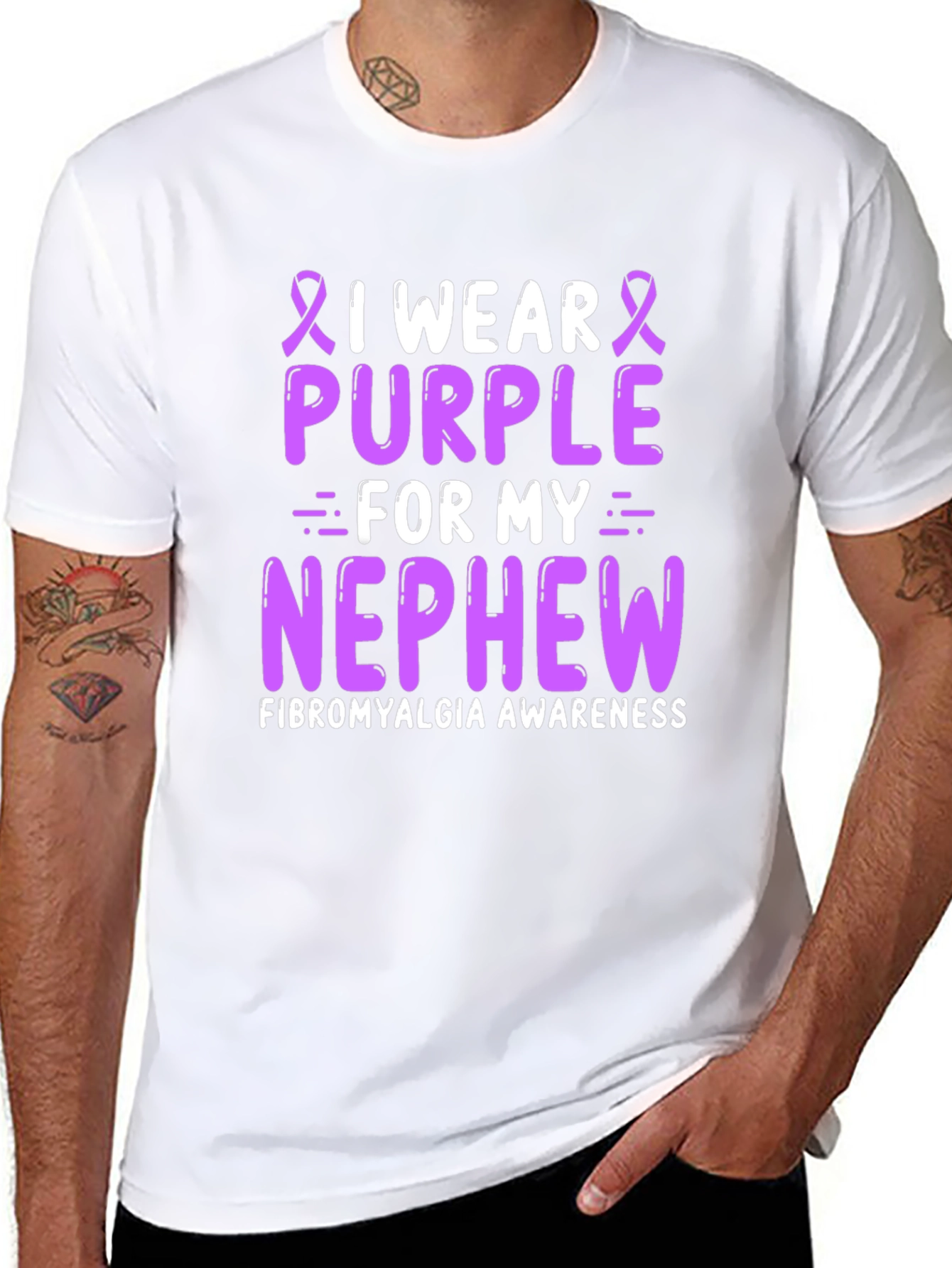 I Wear Purple For My Nephew T-Shirt