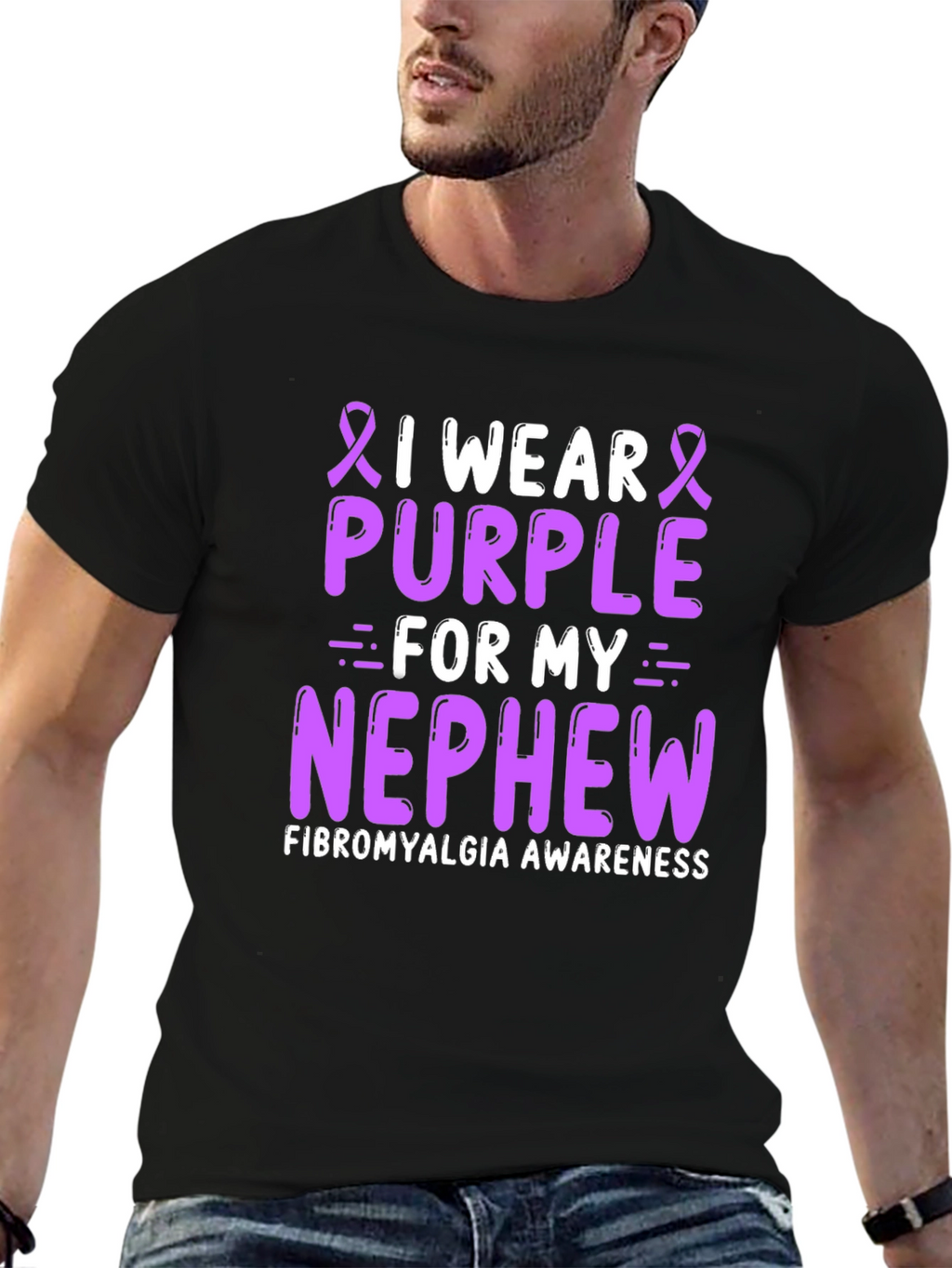 I Wear Purple For My Nephew T-Shirt