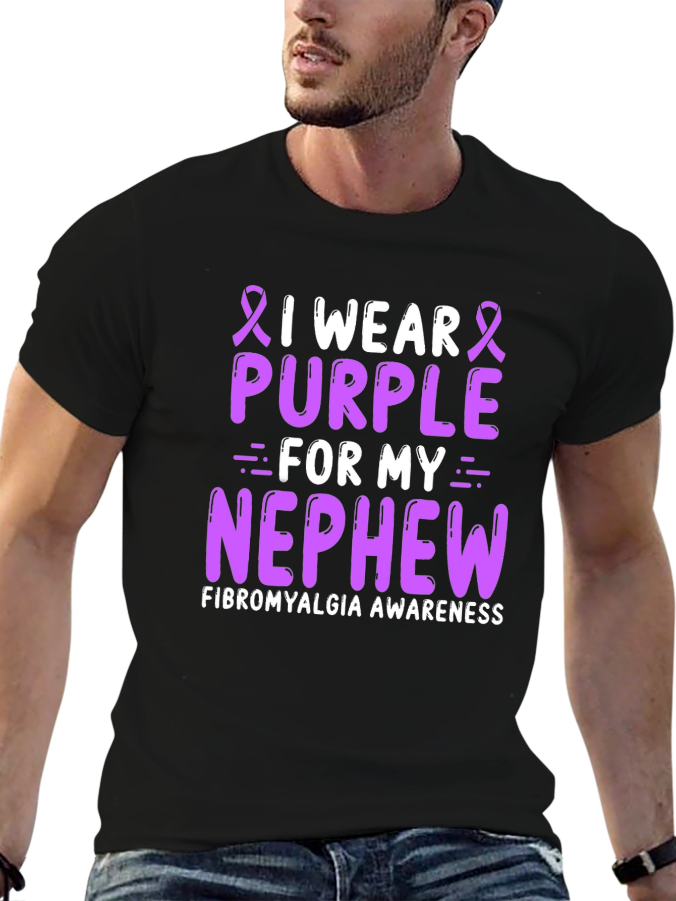 I Wear Purple For My Nephew T-Shirt