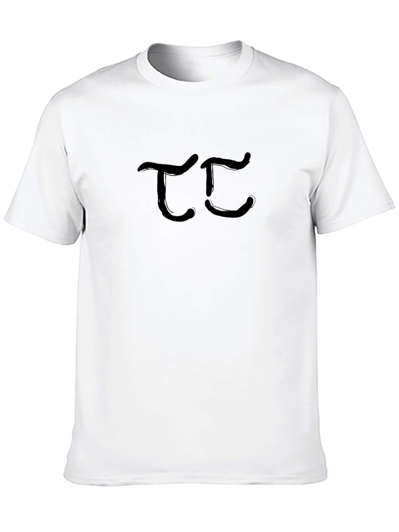 Modern Black T-Shirt with Abstract Design