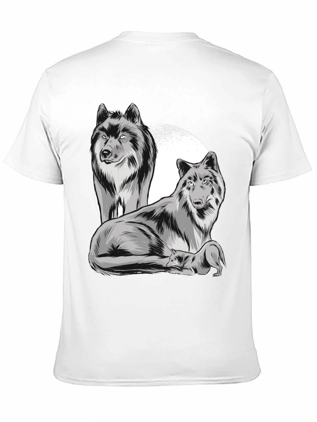 Wolf Pack Graphic Tee - Classic Black