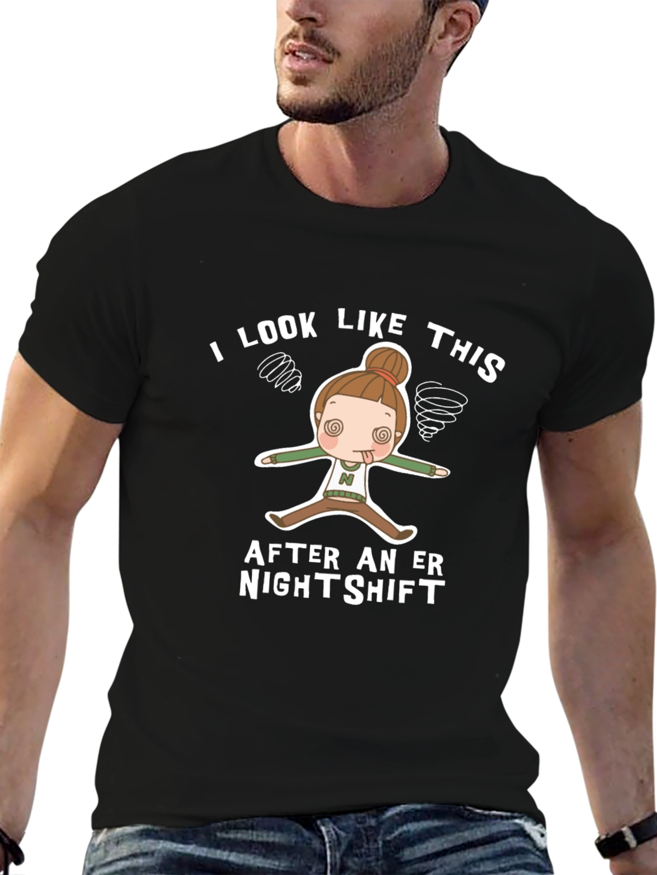 ER Nightshift T-Shirt Funny RN Nurse Tee
