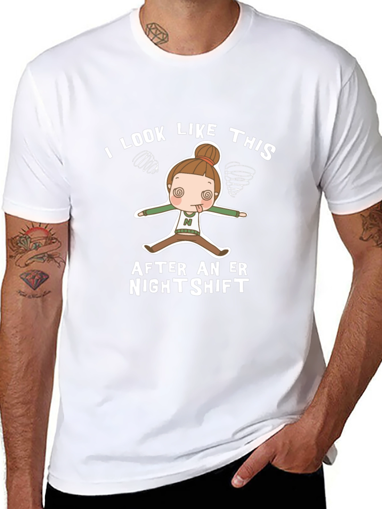 ER Nightshift T-Shirt Funny RN Nurse Tee