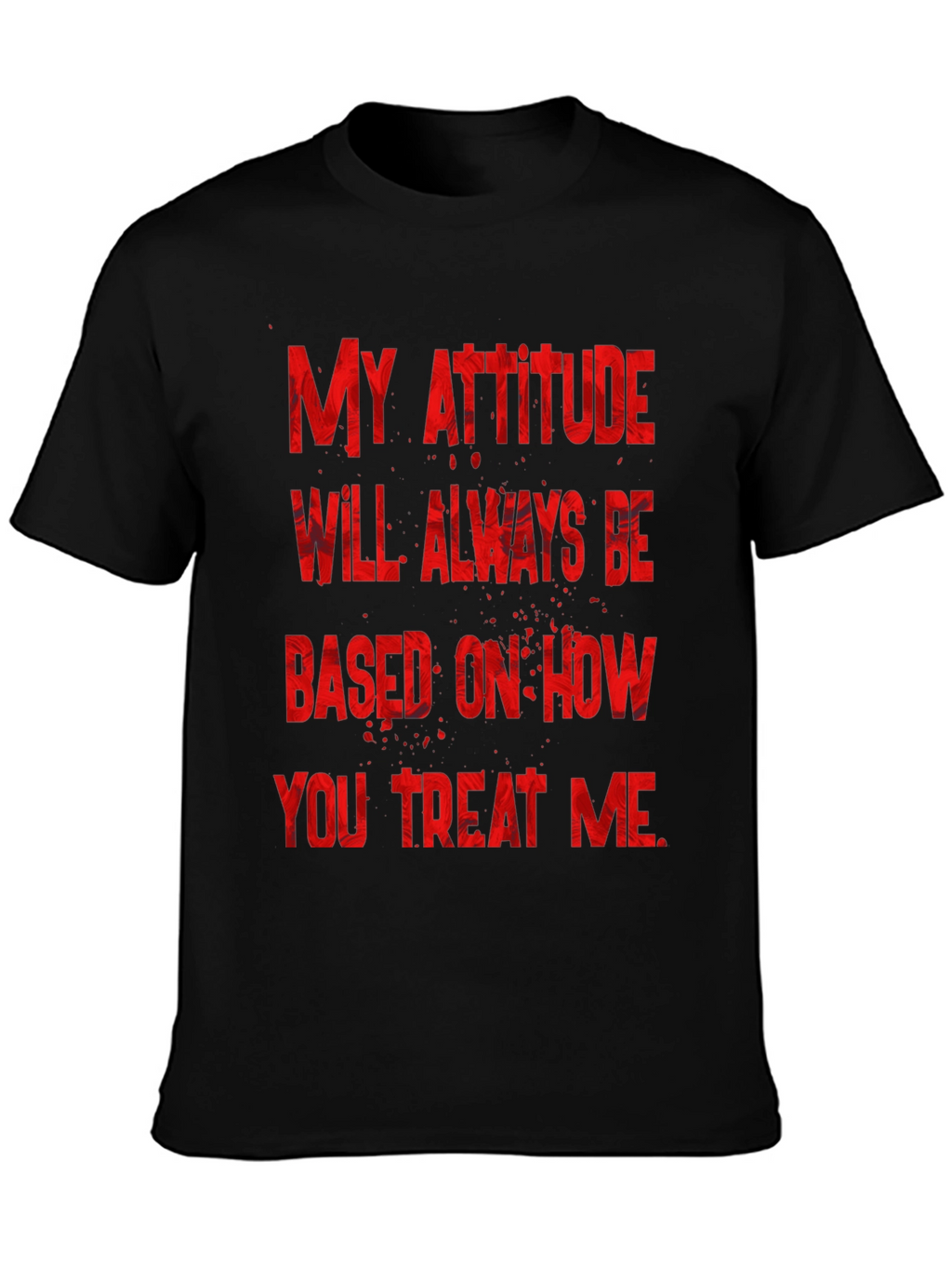 Attitude Graphic Tee - Black T-Shirt