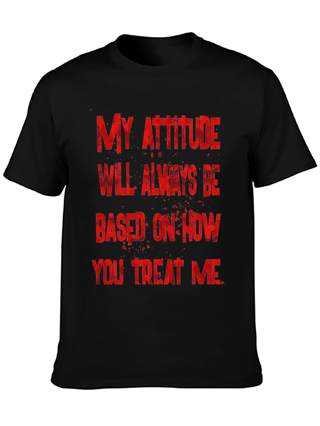 Attitude Graphic Tee - Black T-Shirt