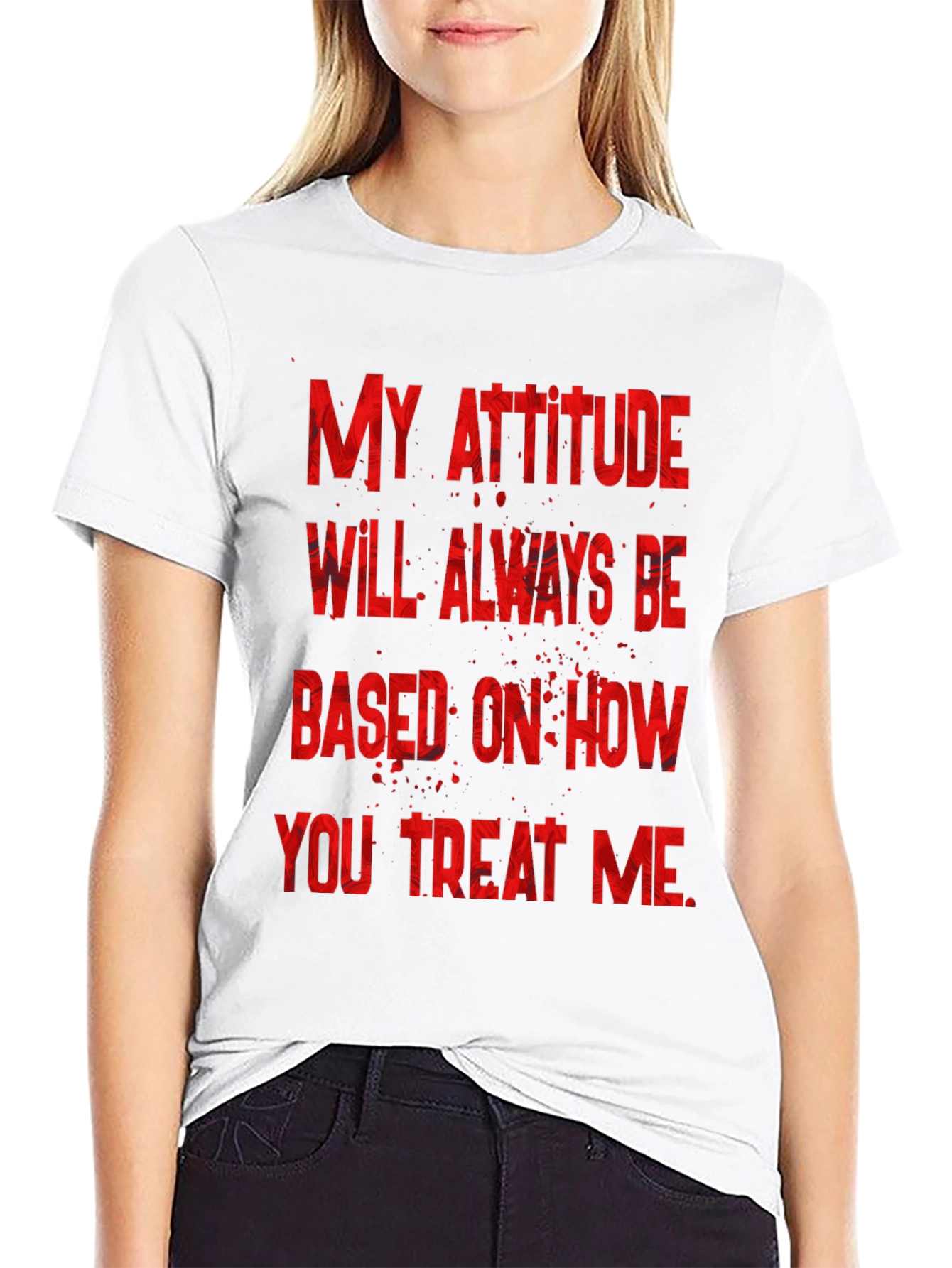Attitude Graphic Tee - Black T-Shirt