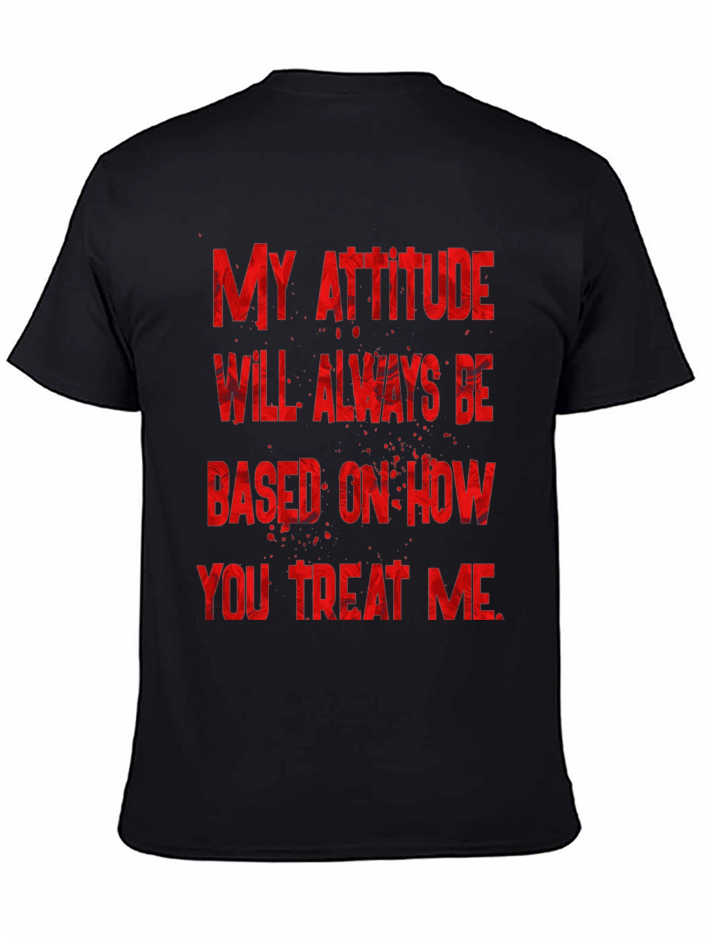 Attitude Graphic Tee - Black T-Shirt