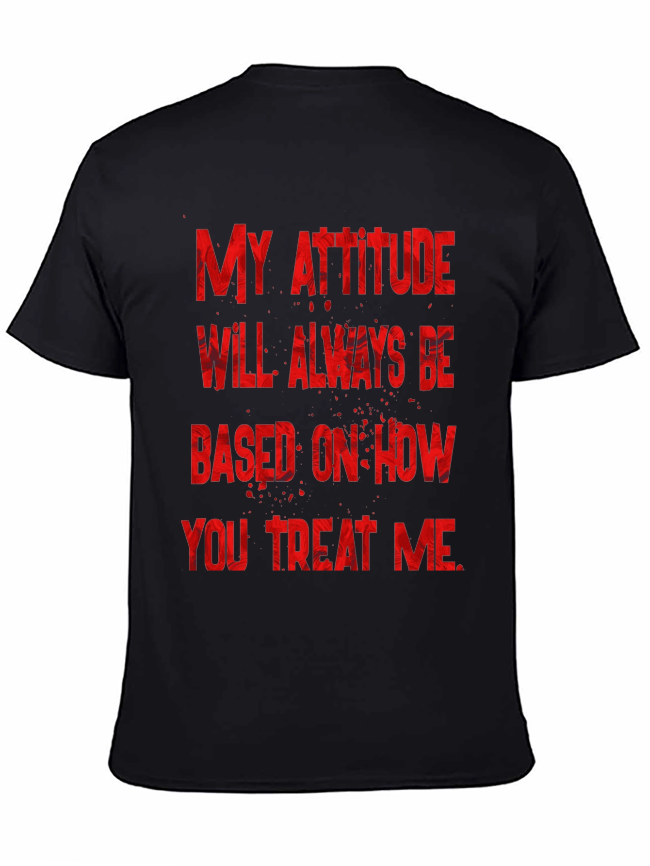 Attitude Graphic Tee - Black T-Shirt