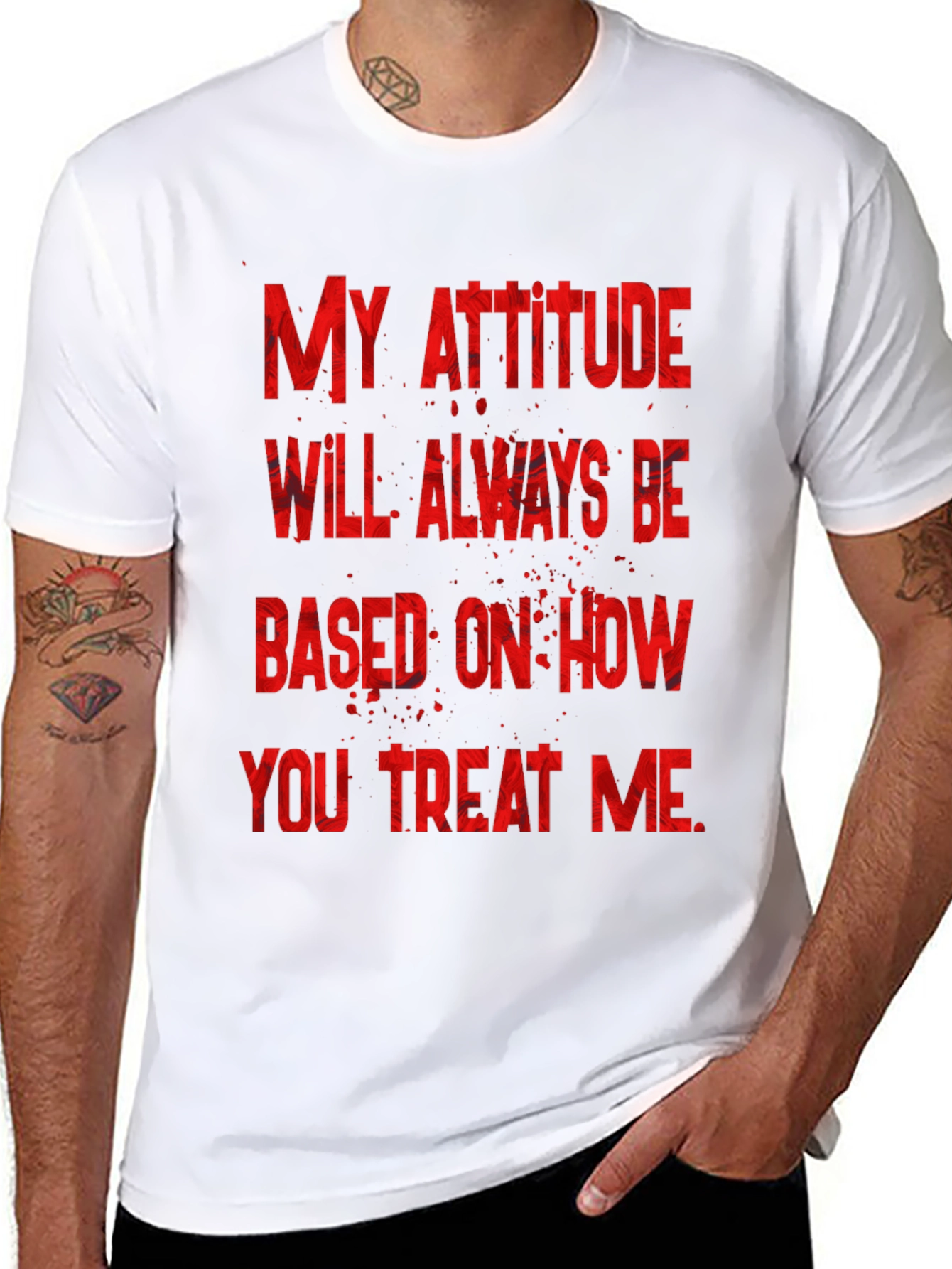 Attitude Graphic Tee - Black T-Shirt