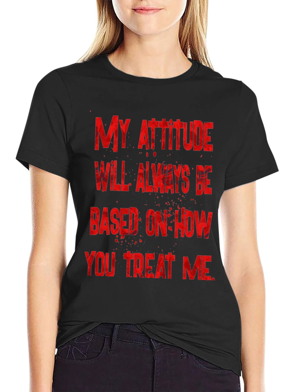 Attitude Graphic Tee - Black T-Shirt