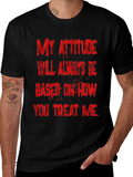 Attitude Graphic Tee - Black T-Shirt