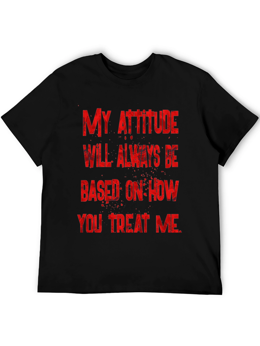 Attitude Graphic Tee - Black T-Shirt