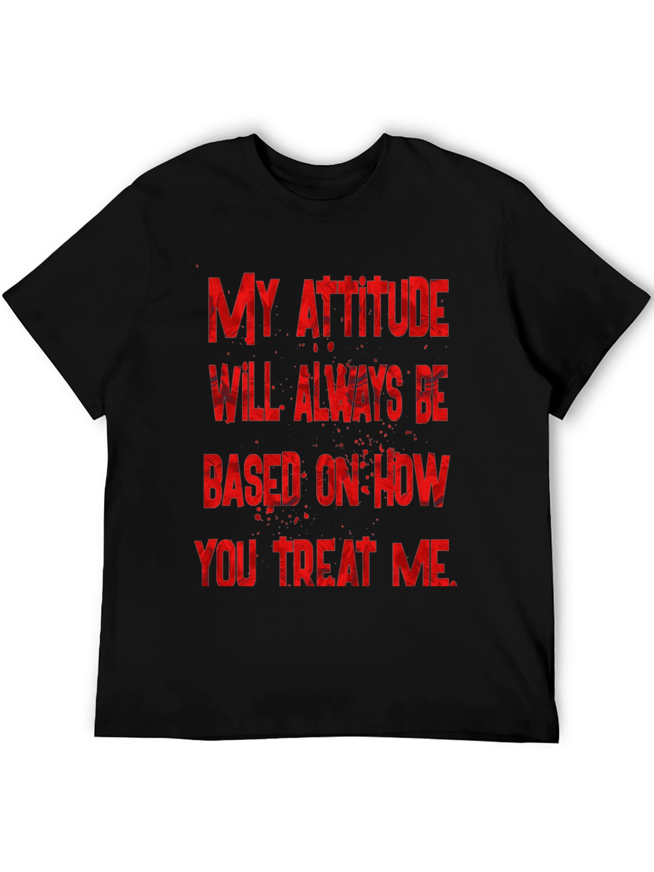 Attitude Graphic Tee - Black T-Shirt