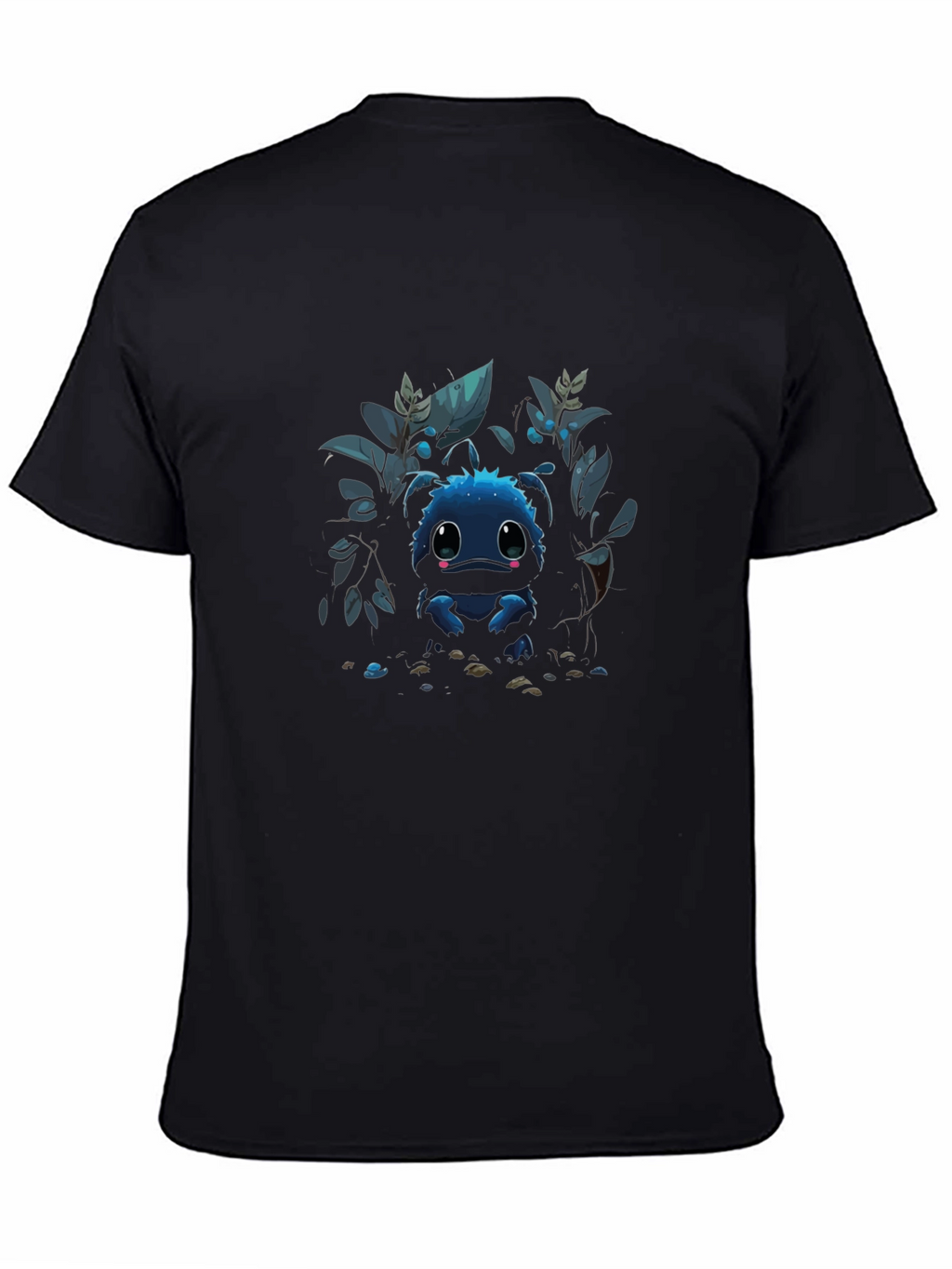 Cute Blue Monster Graphic Tee - Stylish Comfort