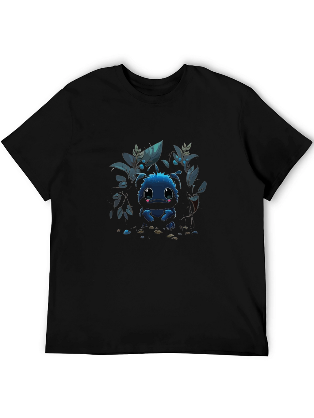 Cute Blue Monster Graphic Tee - Stylish Comfort