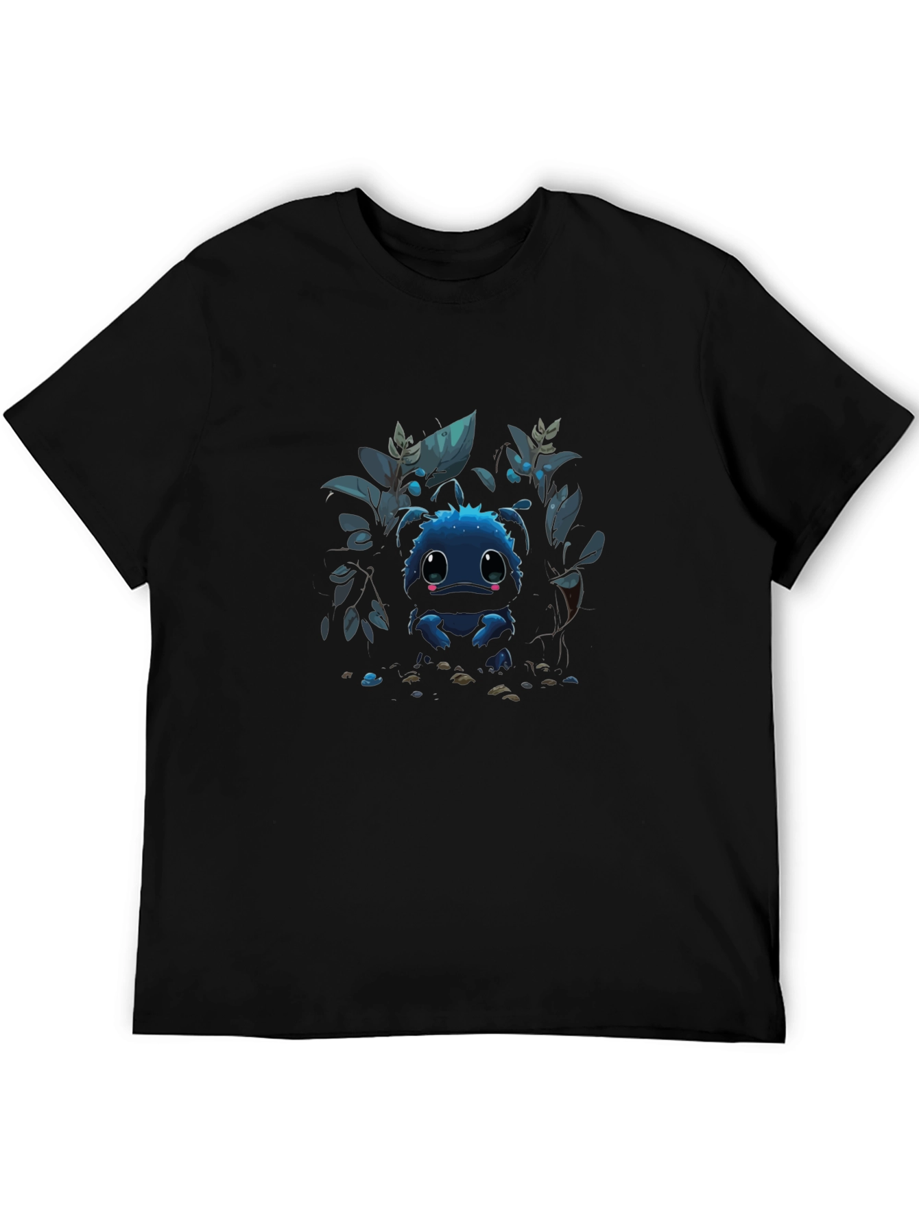 Cute Blue Monster Graphic Tee - Stylish Comfort