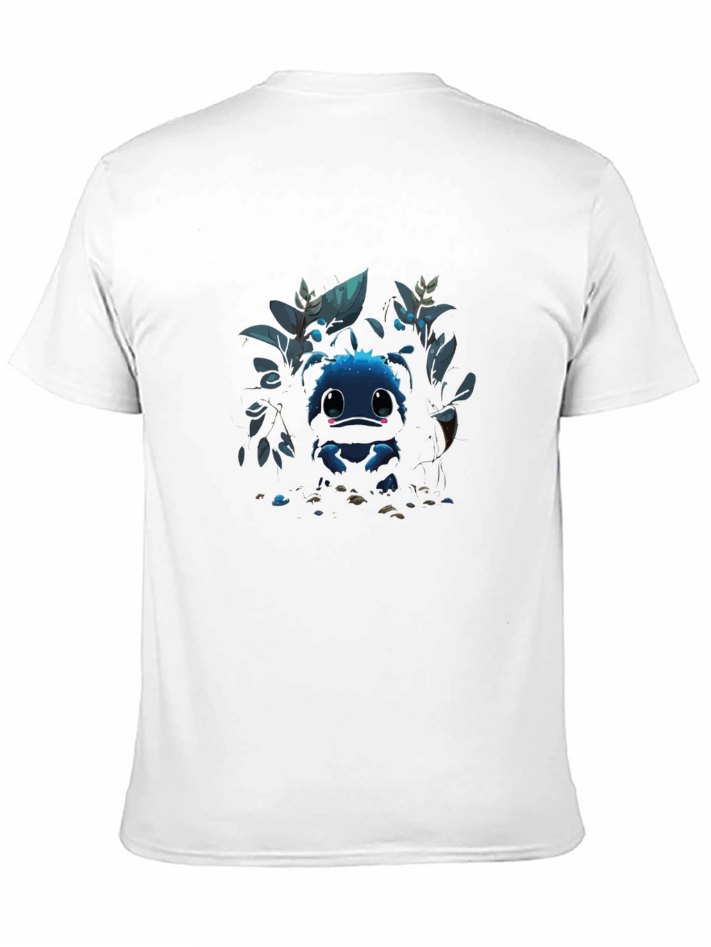 Cute Blue Monster Graphic Tee - Stylish Comfort
