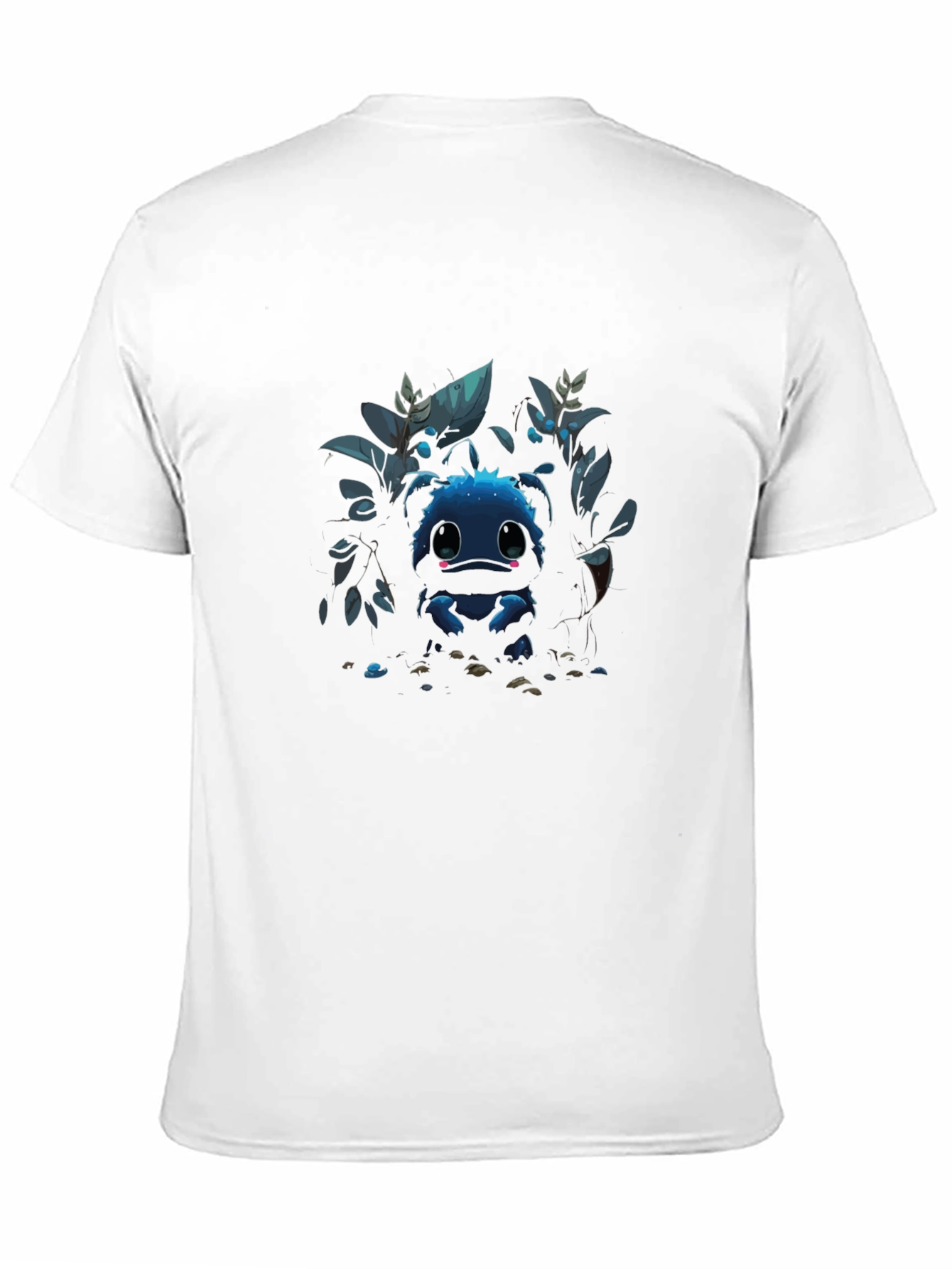 Cute Blue Monster Graphic Tee - Stylish Comfort