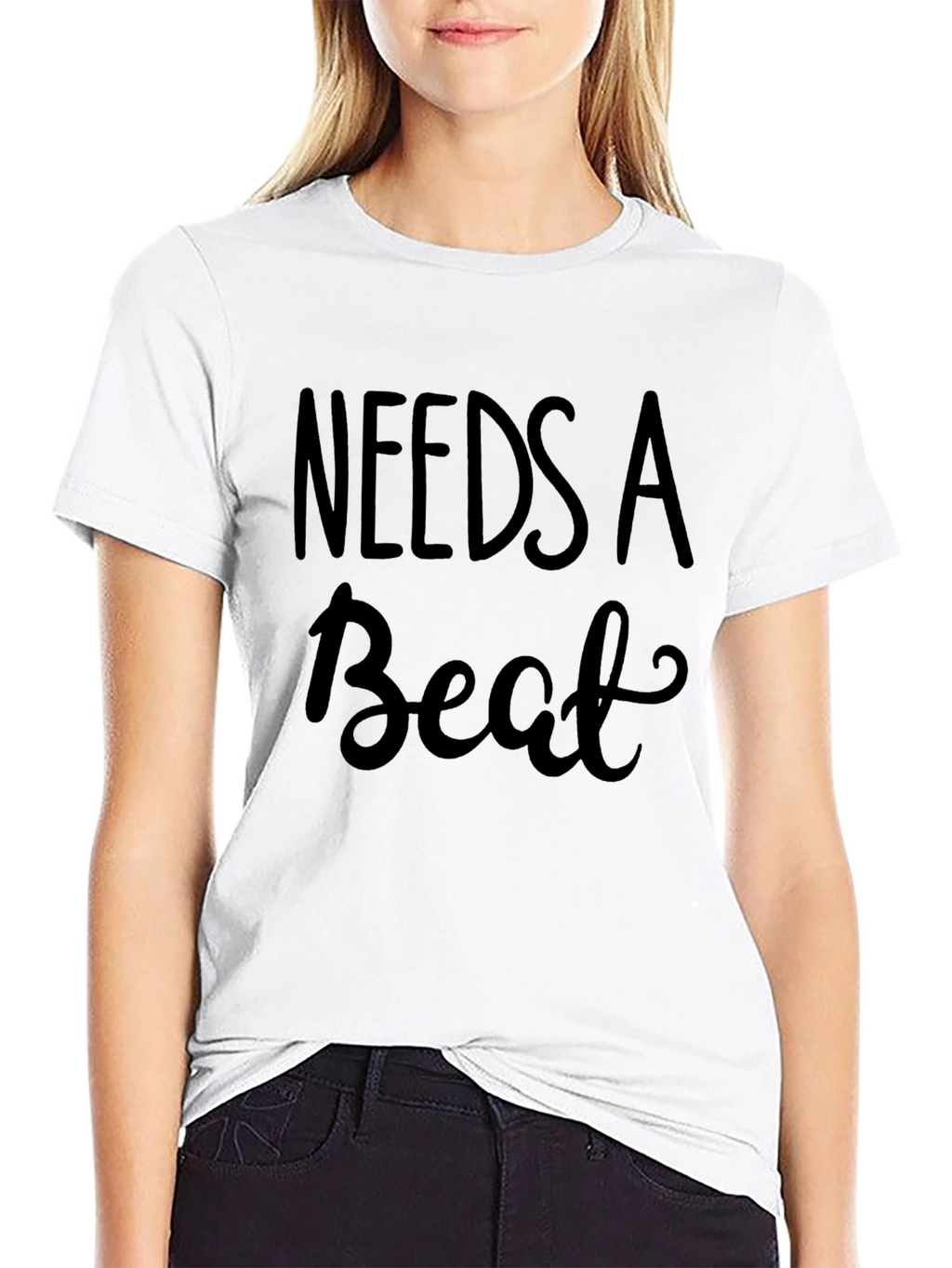 Needs a Beat Graphic Tee - Mens Black T-Shirt
