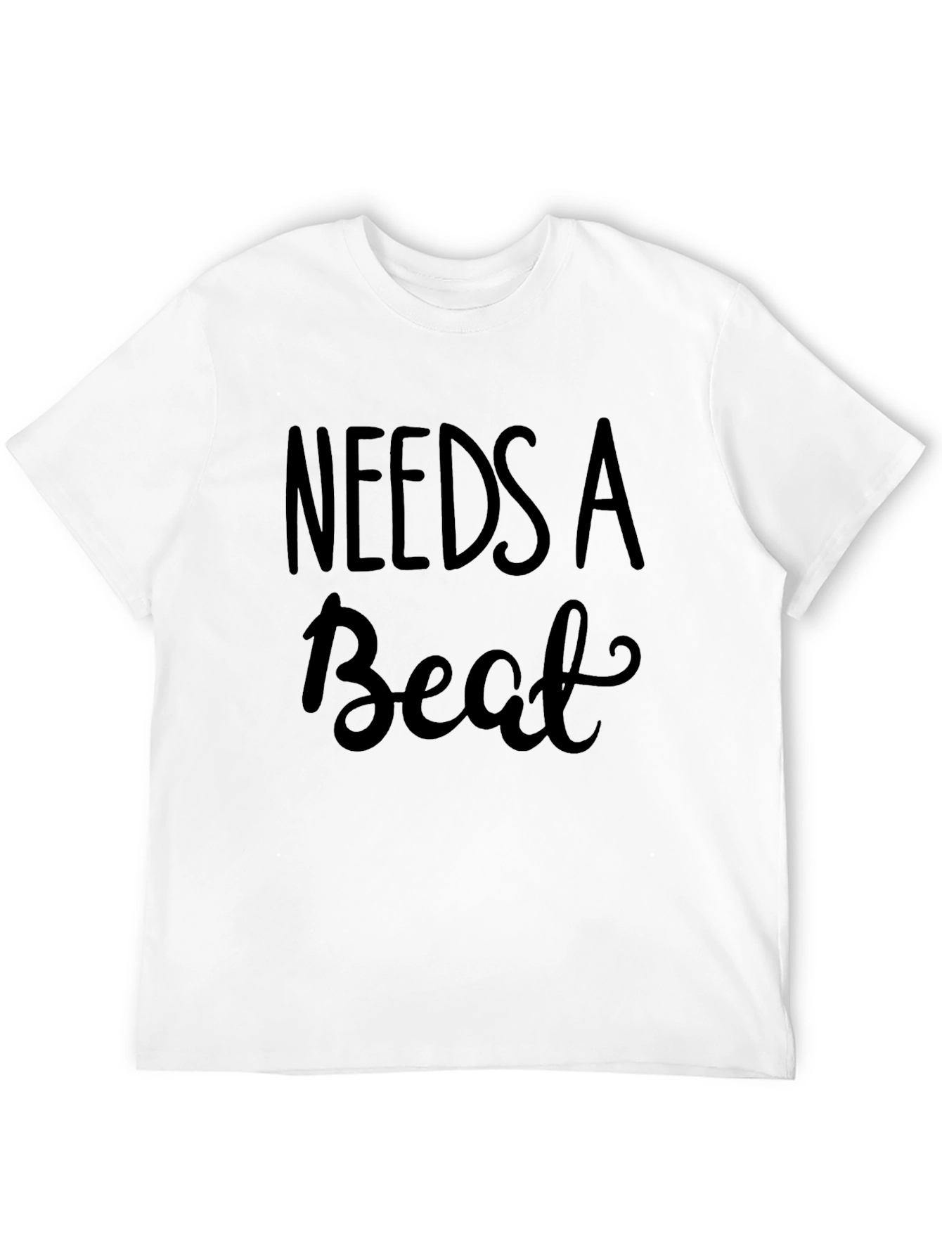 Needs a Beat Graphic Tee - Mens Black T-Shirt
