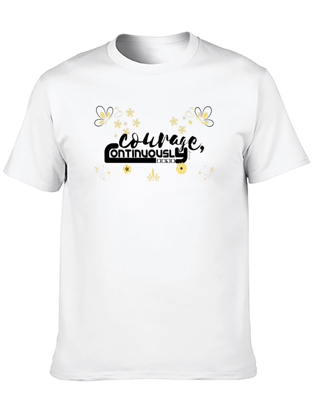 Courage Continuously Black T-Shirt