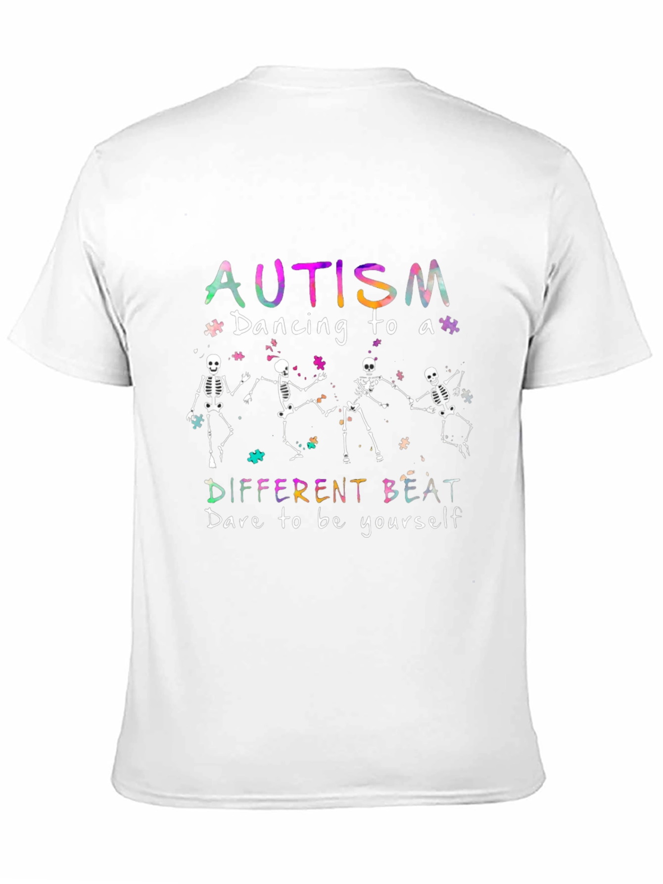 Autism Awareness Skeleton Dancing T-Shirt
