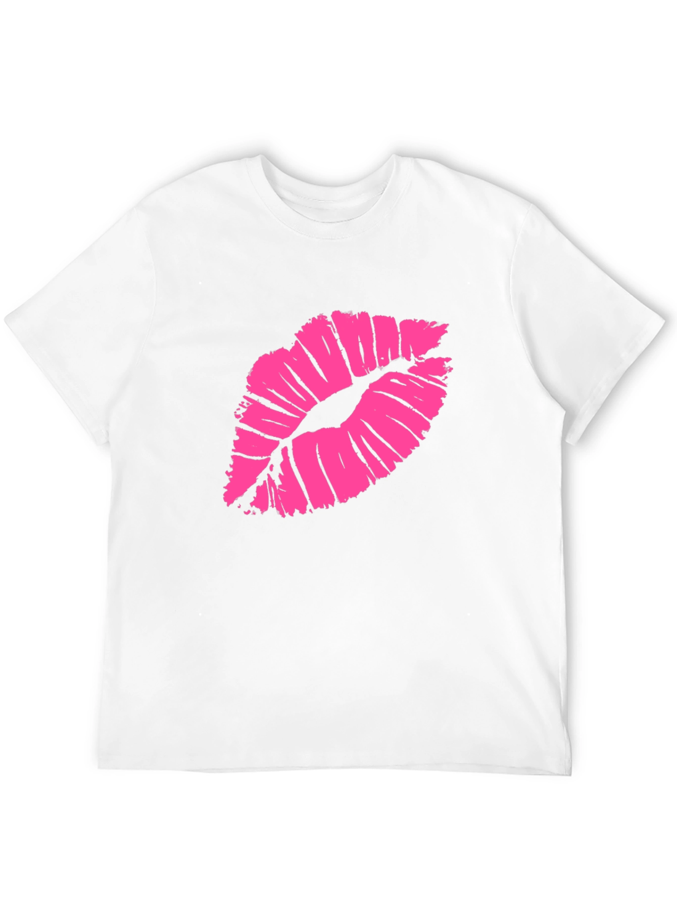 Kiss Lips Graphic T-Shirt - Stylish Black Tee