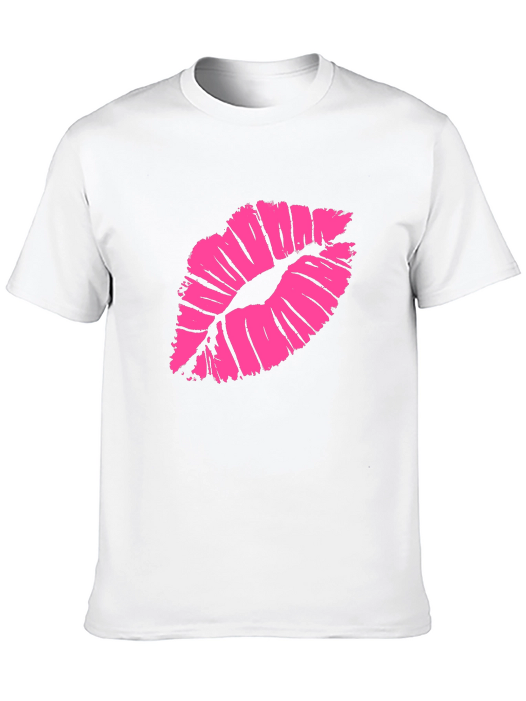 Kiss Lips Graphic T-Shirt - Stylish Black Tee