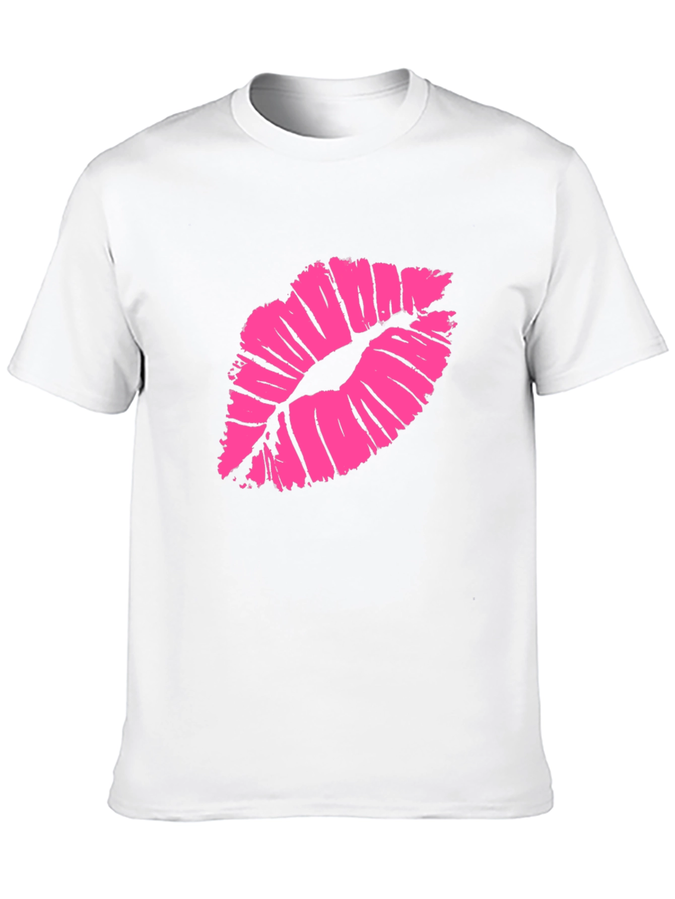 Kiss Lips Graphic T-Shirt - Stylish Black Tee