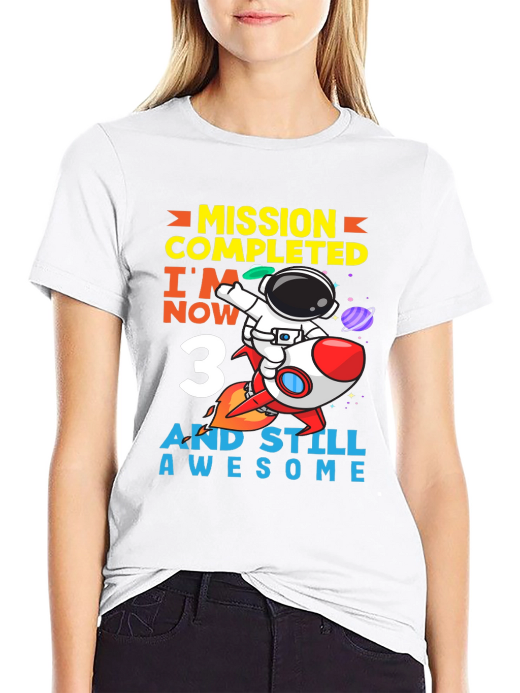 Mission Completed 3rd Birthday Astronaut T-Shirt