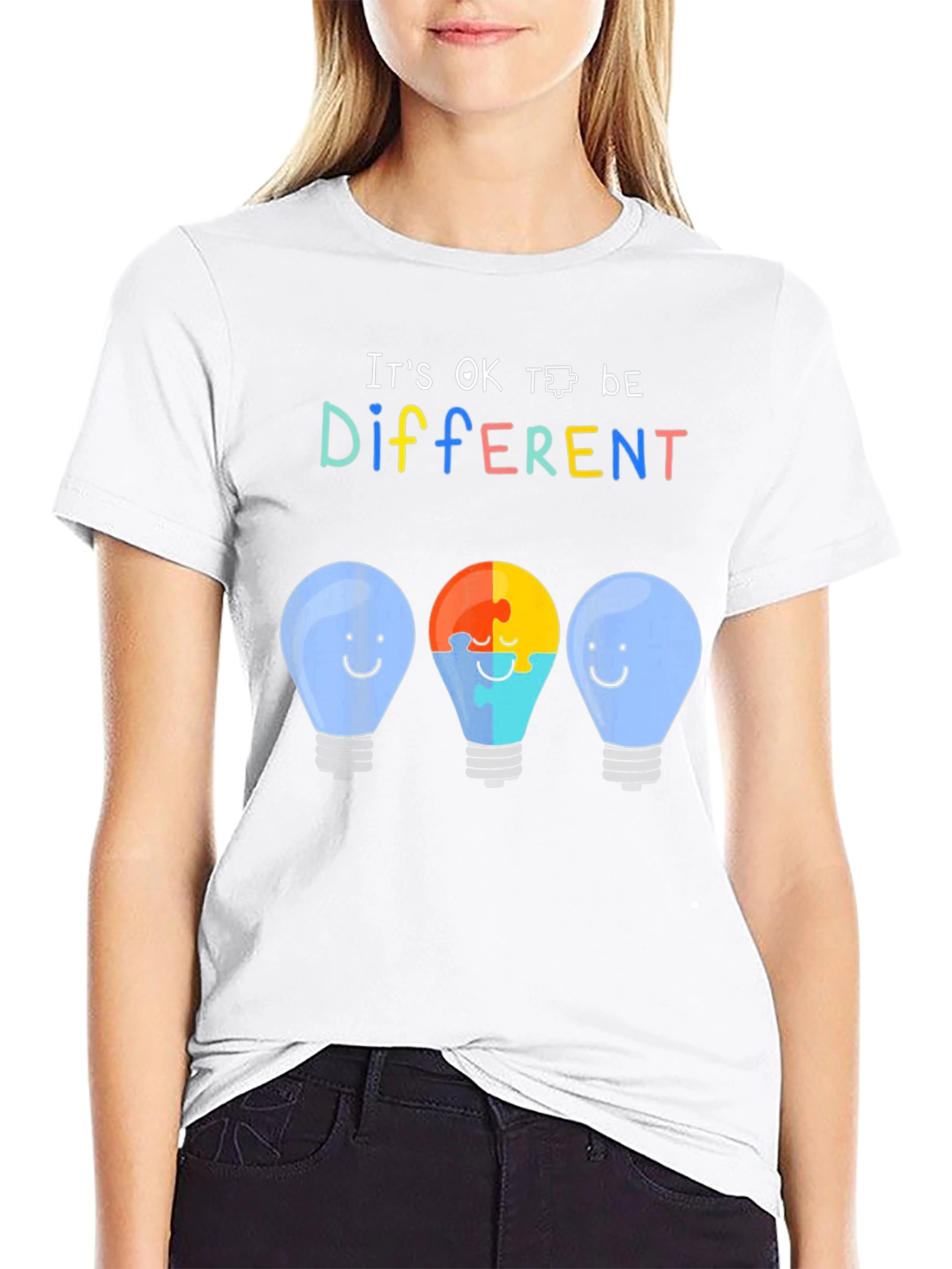 Autism Awareness T-Shirt - Its OK To Be Different