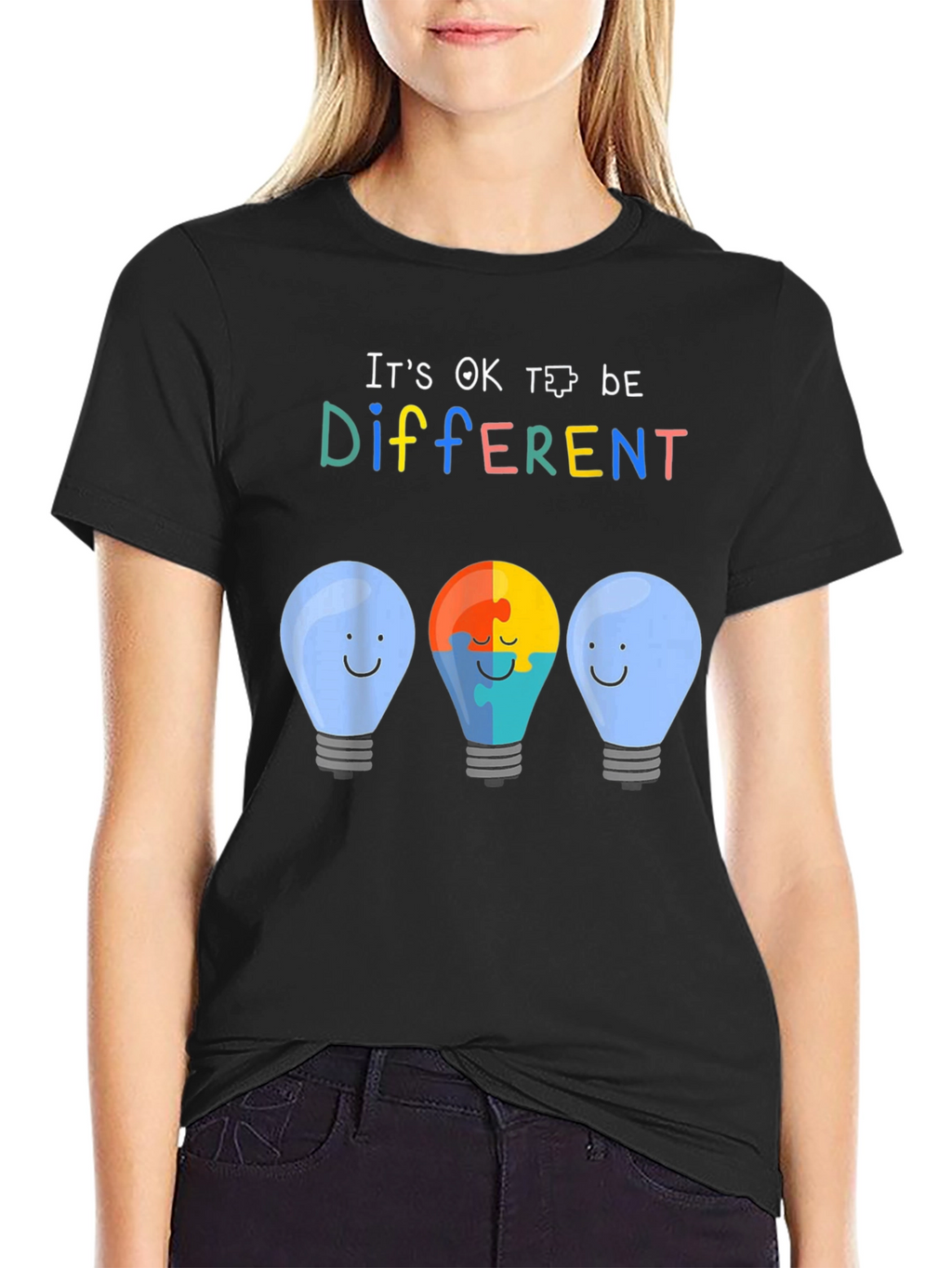 Autism Awareness T-Shirt - Its OK To Be Different