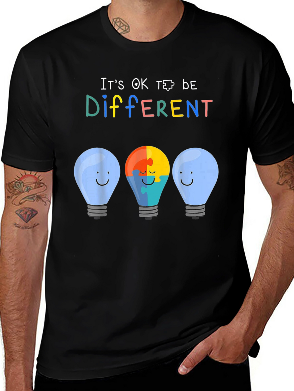 Autism Awareness T-Shirt - Its OK To Be Different
